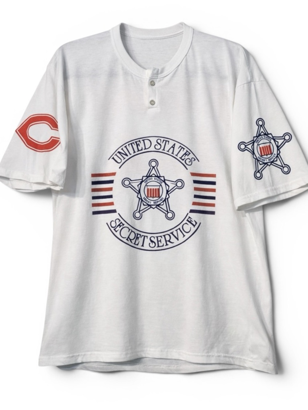 Vintage 90s USA Secret Service Jersey Tee #22 Graphic Large
